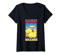 Femme Mon avenir est si brillant que je dois porter des lunettes T-Shirt avec Col en V