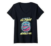 Femme Mon Cerveau Fonctionne à l'énergie de, C'est pour T-Shirt avec Col en V