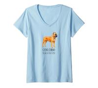 Femme Mon Chien Cane Corso Pense Que Je suis Un Animal de Compagnie Parfait T-Shirt avec Col en V