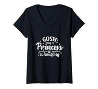 Femme Mon Dieu, être Une Princesse Royale, C'est épuisant T-Shirt avec Col en V