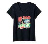 Femme Mon Esprit est à 80% d'écrivain de lyrique de Musique Rock T-Shirt avec Col en V