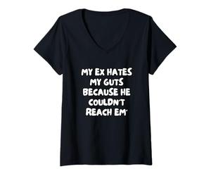 Femme Mon Ex Déteste Mes Tripes Parce qu'il Ne Pouvait Pas Les T-Shirt avec Col en V
