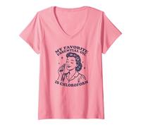 Femme Mon Huile Essentielle préférée est Le chloroforme T-Shirt avec Col en V
