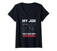 Femme Mon Job Aurait PU Etre Un Email T-Shirt avec Col en V