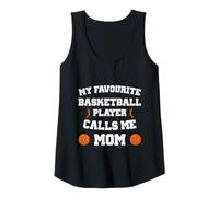 Femme Mon Joueur de Basket-Ball préféré m'appelle Maman Débardeur