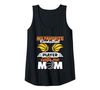 Femme Mon Joueur de Basket-Ball préféré m'appelle Maman Débardeur