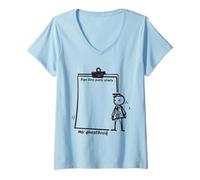 Femme Mon Livre d'hôtes Sign Here Party Starts Fun Outfit T-Shirt avec Col en V