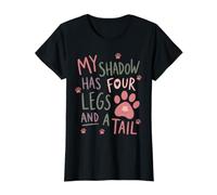Femme Mon Ombre, Qui Aime Les Chiens, a Quatre Pattes et Une Queue T-Shirt Graphique avec Valeur