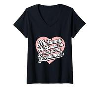 Femme Mon Ventre me Fait Mal et Je suis en colère Contre Le T-Shirt avec Col en V