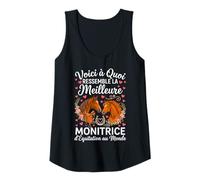 Femme Monitrice D'équitation Humour Monitrice Passionné De Chevaux Débardeur