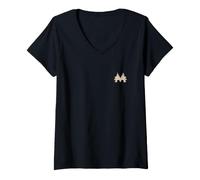 Femme Monopoly I'm A National Treasure Front Back T-Shirt avec Col en V