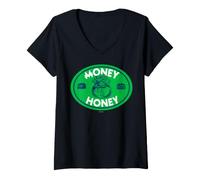 Femme Monopoly Money Honey T-Shirt avec Col en V