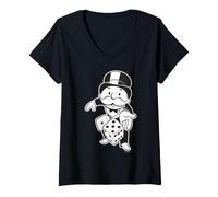 Femme Monopoly Roll The Dice T-Shirt avec Col en V