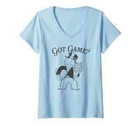 Femme Monopoly Valentine's Day Got Game? Romantic Mr. Monopoly T-Shirt avec Col en V