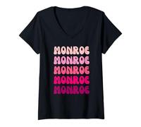 Femme Monroe T-Shirt avec Col en V