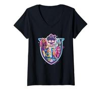 Femme Monster High - Les Meilleurs Livres de Tous Les Temps T-Shirt avec Col en V