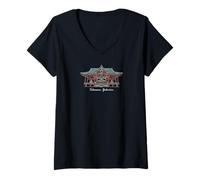 Femme Mont Takao, Dessin du Temple, préfecture de Tokyo, Japon T-Shirt avec Col en V