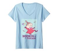 Femme Moomin Little My Moomin C'est la liberté T-Shirt avec Col en V
