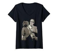 Femme Morecambe & Wise Eric Dummy Comedy Act par Dick Barnatt T-Shirt avec Col en V