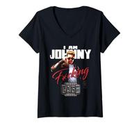 Femme Mortal Kombat 2 I Am Johnny Cage T-Shirt avec Col en V