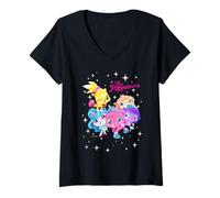 Femme Moshi Monsters The Poppeteers Poppet & Co T-Shirt avec Col en V