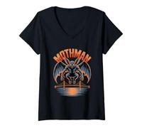Femme Mothman Prophecie, Virginie-Occidentale, Cryptid Point Pleasant T-Shirt avec Col en V