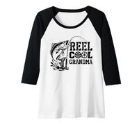 Femme Moulinet Cool Grandma, Fishing | Grandmother & Grandma Fishing Manche Raglan