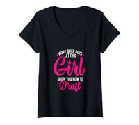 Femme Move Over Boys Laissez cette fille vous montrer comment rédiger T-Shirt avec Col en V