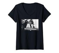 Femme Mr Bean Acteur Rowan Atkinson Not The Nine O Clock News T-Shirt avec Col en V