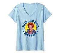 Femme Mrs Roper Energy Funny Helen Roper Three's Company T-Shirt avec Col en V