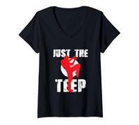 Femme Muay Thai Teep Kick Muay Thai Fighter Muay Thai Entraînement T-Shirt avec Col en V