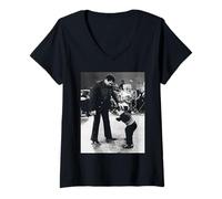 Femme Muhammad Ali Boxer Acteur Kenny Baker Fight 1979 T-Shirt avec Col en V