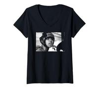 Femme Muhammad Ali Boxer Sparring Session pour Joe Frazier Fight T-Shirt avec Col en V