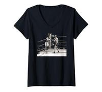 Femme Muhammad Ali Henry Cooper combat la boxe du Highbury Stadium T-Shirt avec Col en V
