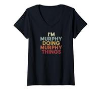 Femme Murphy Name Murphy Personalized Name First Given T-Shirt avec Col en V