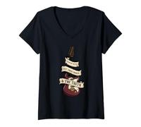Femme Musique Country : Juste Trois accords et la vérité T-Shirt avec Col en V