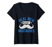 Femme Mustache Lover Barbe Facial Hair Mustache Ride T-Shirt avec Col en V