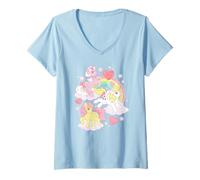 Femme My Little Pony Adorable Rainbow Friendship Distressed Poster T-Shirt avec Col en V