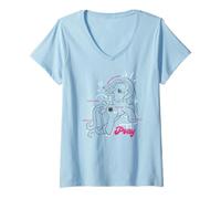 Femme My Little Pony Cute Anatomy of A Pony Line Art T-Shirt avec Col en V