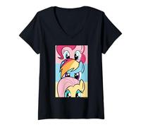 Femme My Little Pony Rainbow Angels T-Shirt avec Col en V