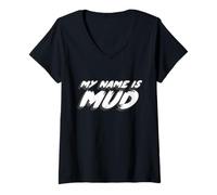 Femme My Name is Mud | Vidéo Musicale des années 90 des années 90 T-Shirt avec Col en V
