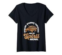 Femme My Spirit Animal - Tortue à éperon T-Shirt avec Col en V