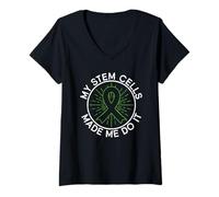 Femme My Stem Cells Made Me Do It - Greffe de cellules souches T-Shirt avec Col en V