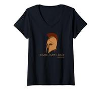 Femme Mythologie Grecque Antique - Odysseus - I Came I Saw I Lied T-Shirt avec Col en V