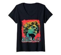 Femme Mythologie Grecque Dieu Grec Apollon T-Shirt avec Col en V