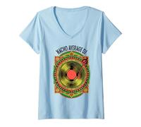 Femme Nacho Average DJ Funny Cinco De Mayo Calendrier Maya Vinyle T-Shirt avec Col en V