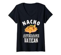 Femme Nacho Average Vatican Proud Culture Cinco de Mayo T-Shirt avec Col en V
