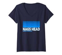 Femme Nags Head NC - Nags Head North Carolina Aquatic T-Shirt avec Col en V