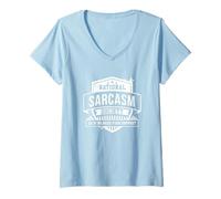 Femme National Sarcasm Society comme si Nous Avions Besoin de Votre Soutien T-Shirt avec Col en V