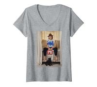 Femme Natural Born Killers Encourage Woody Harrelson Michael Grecco T-Shirt avec Col en V